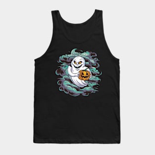 Scary Ghost Halloween Tank Top